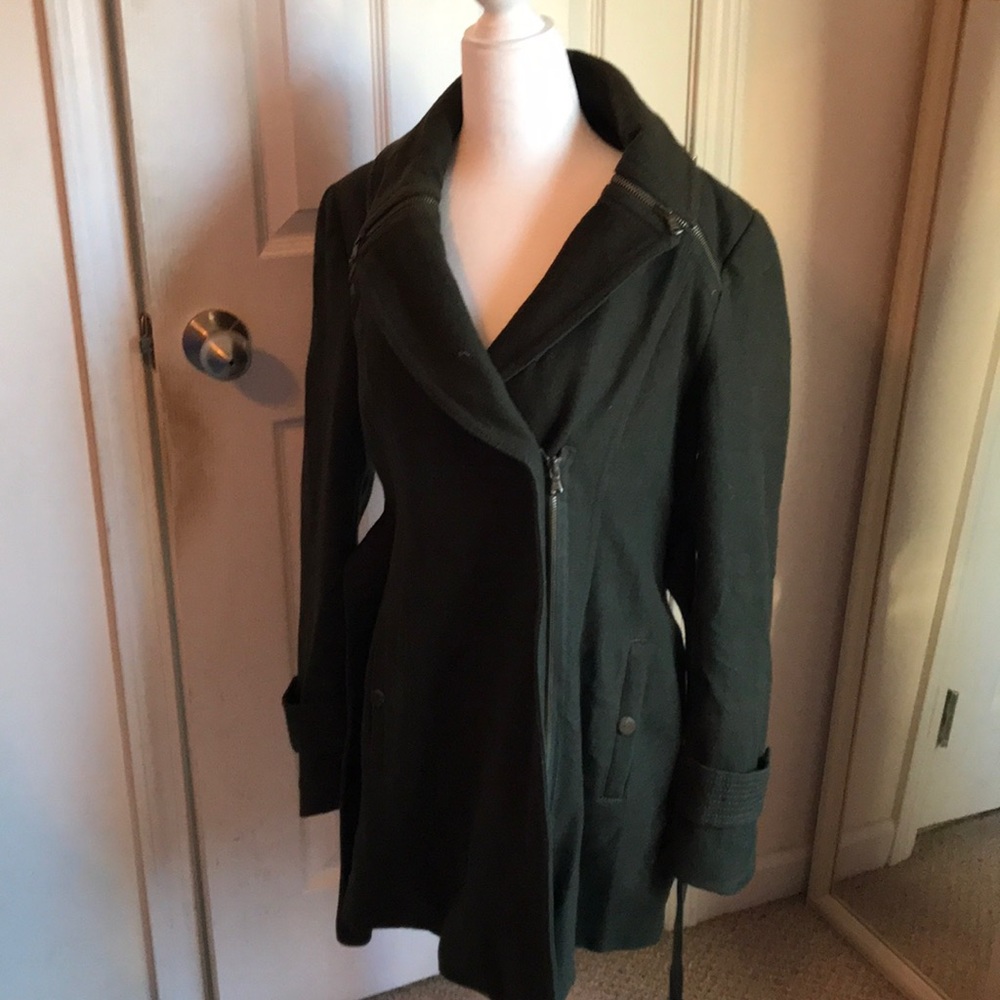 Army green wool jacket